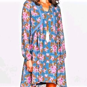 MATILDA JANE FLORAL DRESS BLUE MED